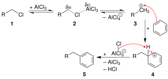 Mechanismus der Friedel-Crafts-Alkylierung