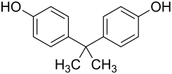 Strukturformel Bisphenol A