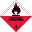 Label for dangerous goods - class 4.2